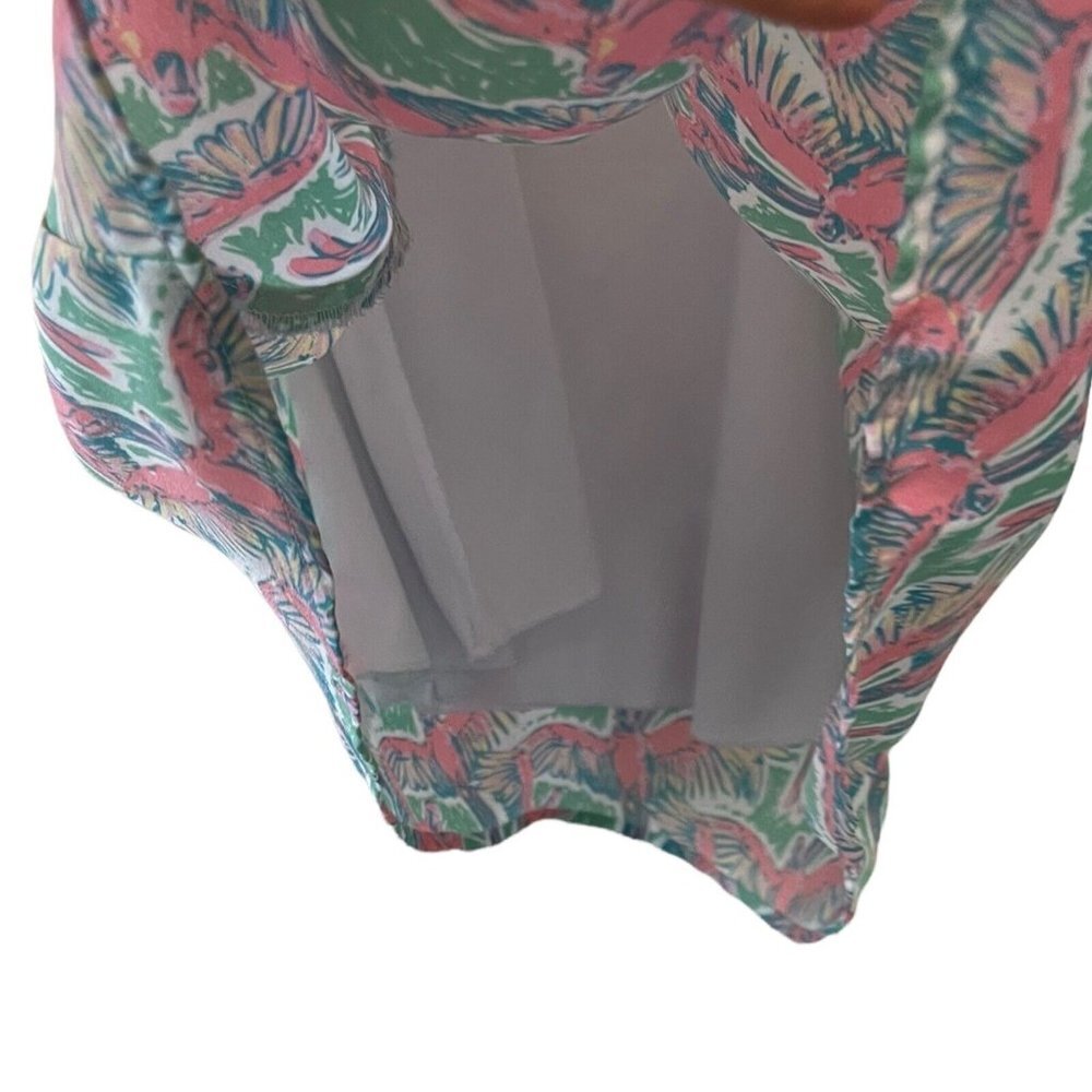 Lauren James Tank XS Tropical Vacation Parrots Mermaid Art Softgirl Lined - Picture 4 of 8
